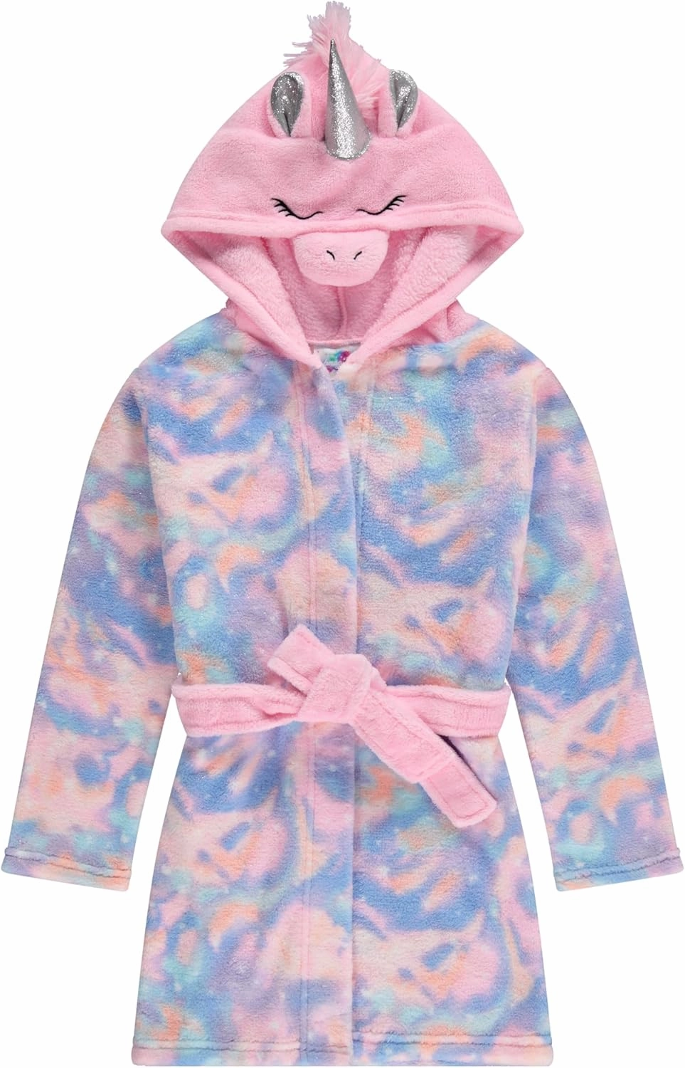 BTween Girls' Unicorn Bathrobe Set - Soft, Cozy, and Fun with Matching Slippers - Perfect for Lounging