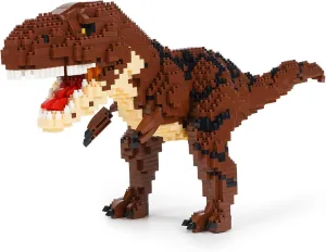 Building Block Dinosaur Model Micro Mini Blocks Dinosaur Building Kit Gifts for Kids and Adult (Tyrannosauru)