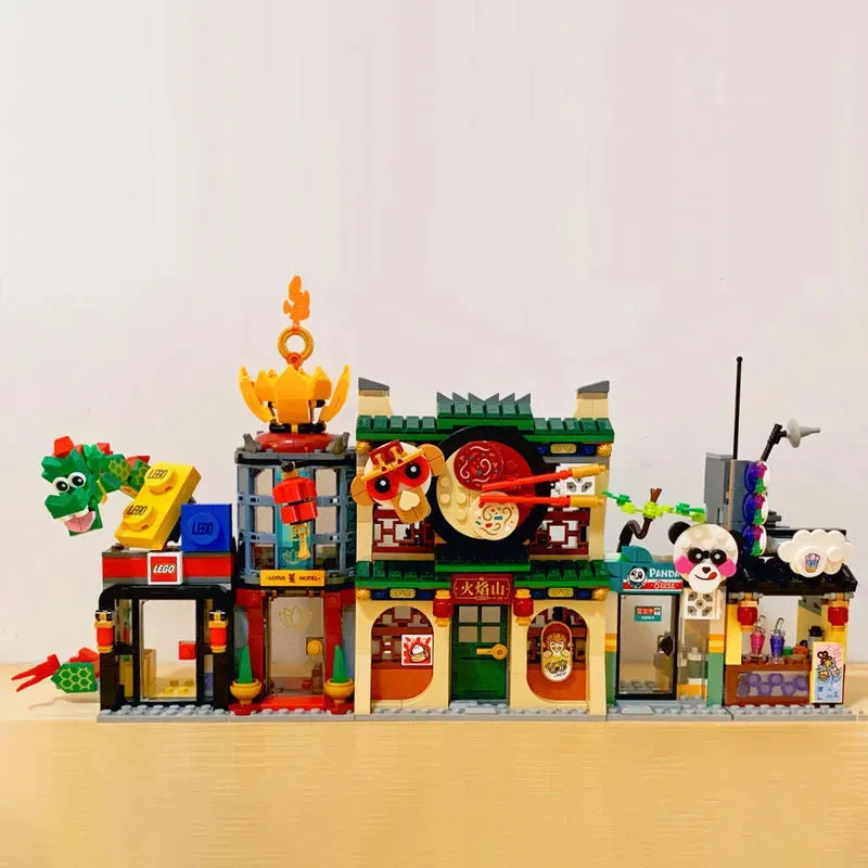 Building Block Monkie Kid The City of Lanterns Bricks Toy