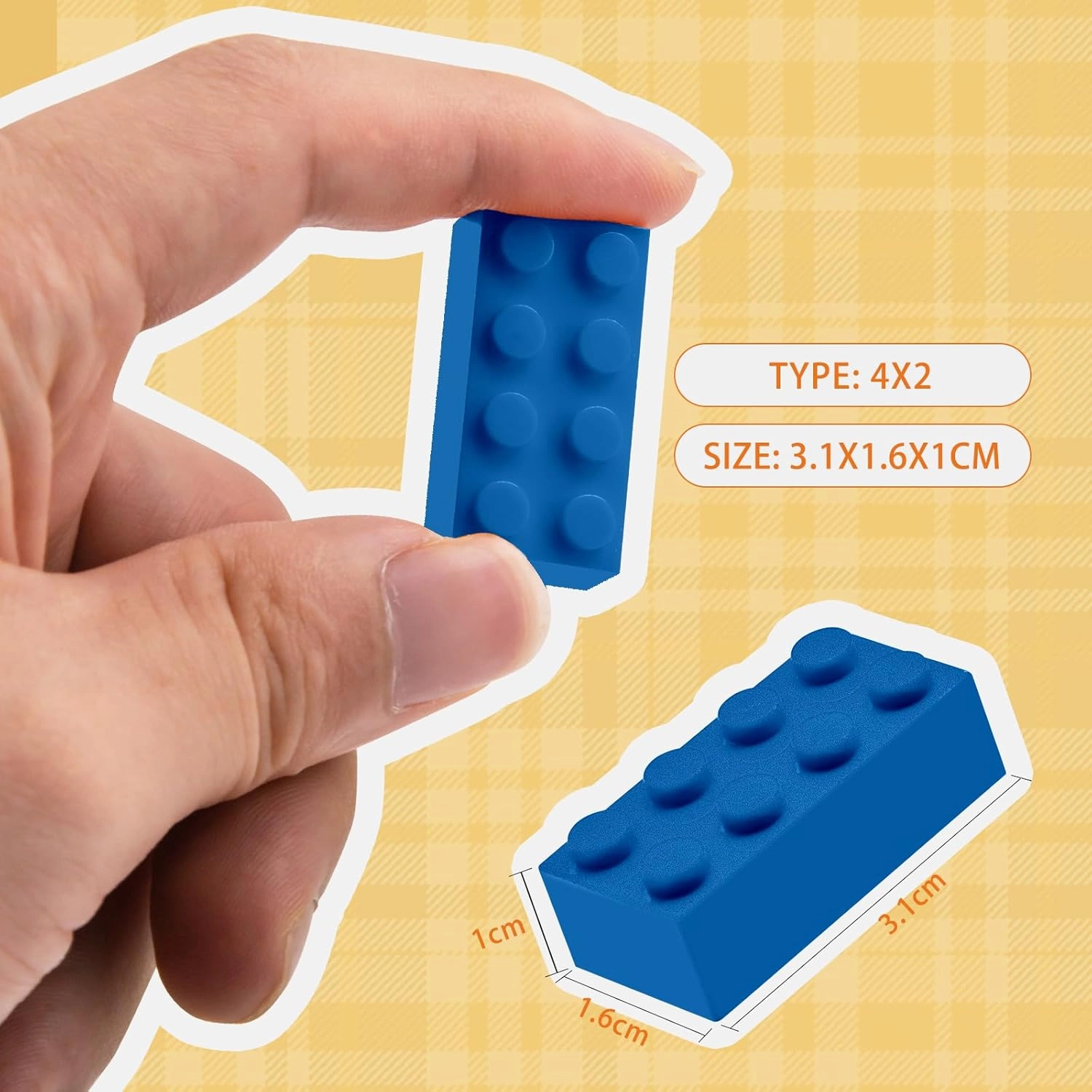 Building Bricks 2x4, 320 Pieces Multicolor Classic Building Blocks Set, Compatible Bulk Block with All Top Brands （Blue）