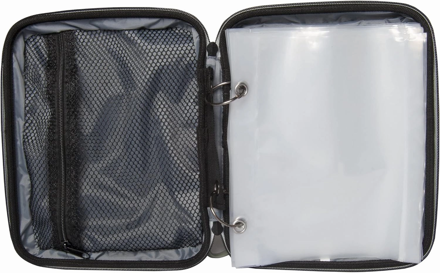Calcutta Squall Molded Bait Binder | Mossy Oak Coastal Shoreline Pattern | 8 Removable Clear Plastic Sleeves | Compression Molded Durability | Soft Bait Organizer
