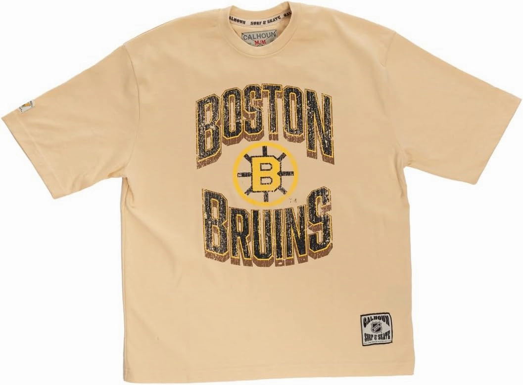 Calhoun NHL Surf & Skate Mens Garment Dyed Vintage Oversized Soft Retro T-Shirt
