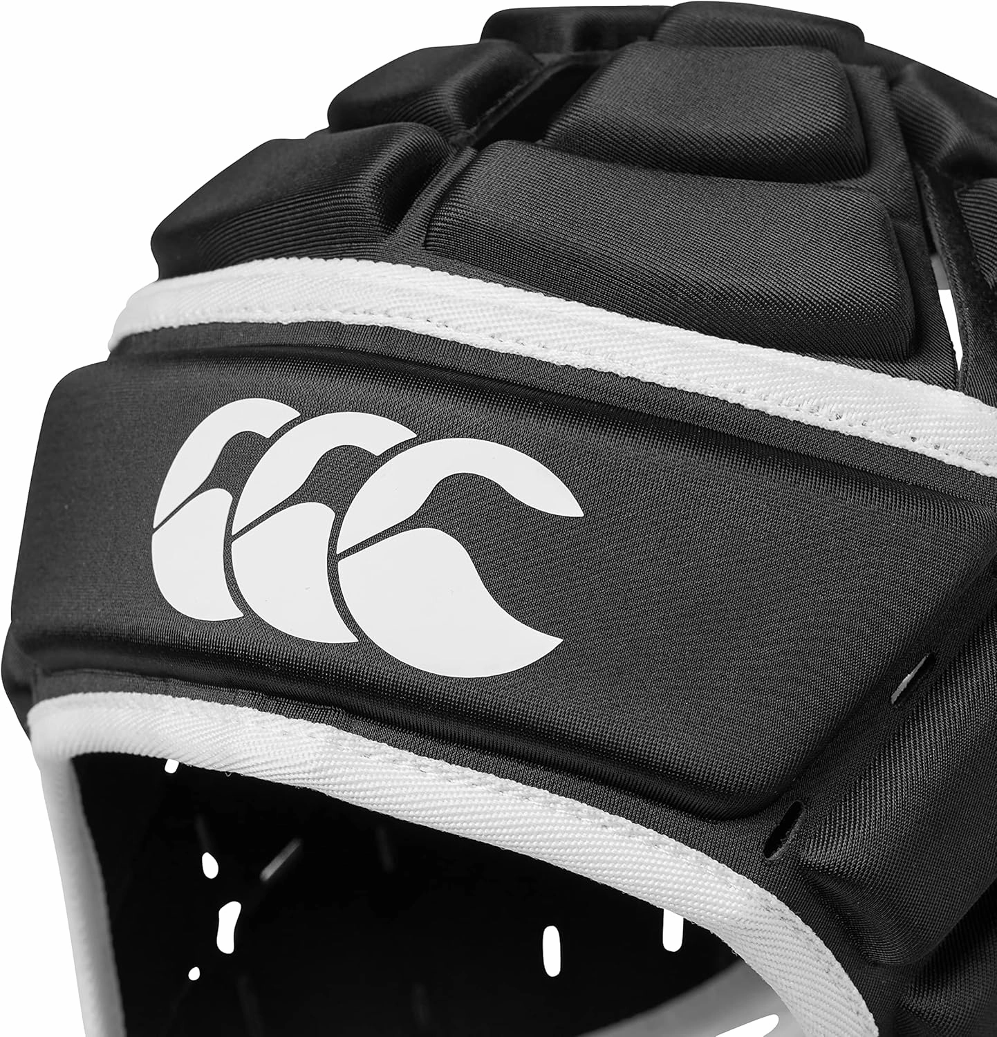Canterbury Rugby Core Headguard | 360 Coverage | Soft-Edged Chin Strap | Designed Holes Aid Ventilation | Foam Padding
