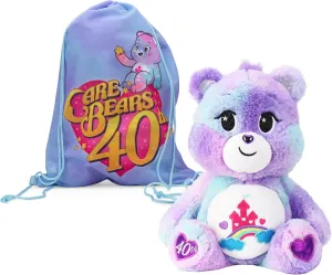 Care Bears Care-a-Lot Bear, 40th Anniversary Slumber Party Set - Amazon Exclusive