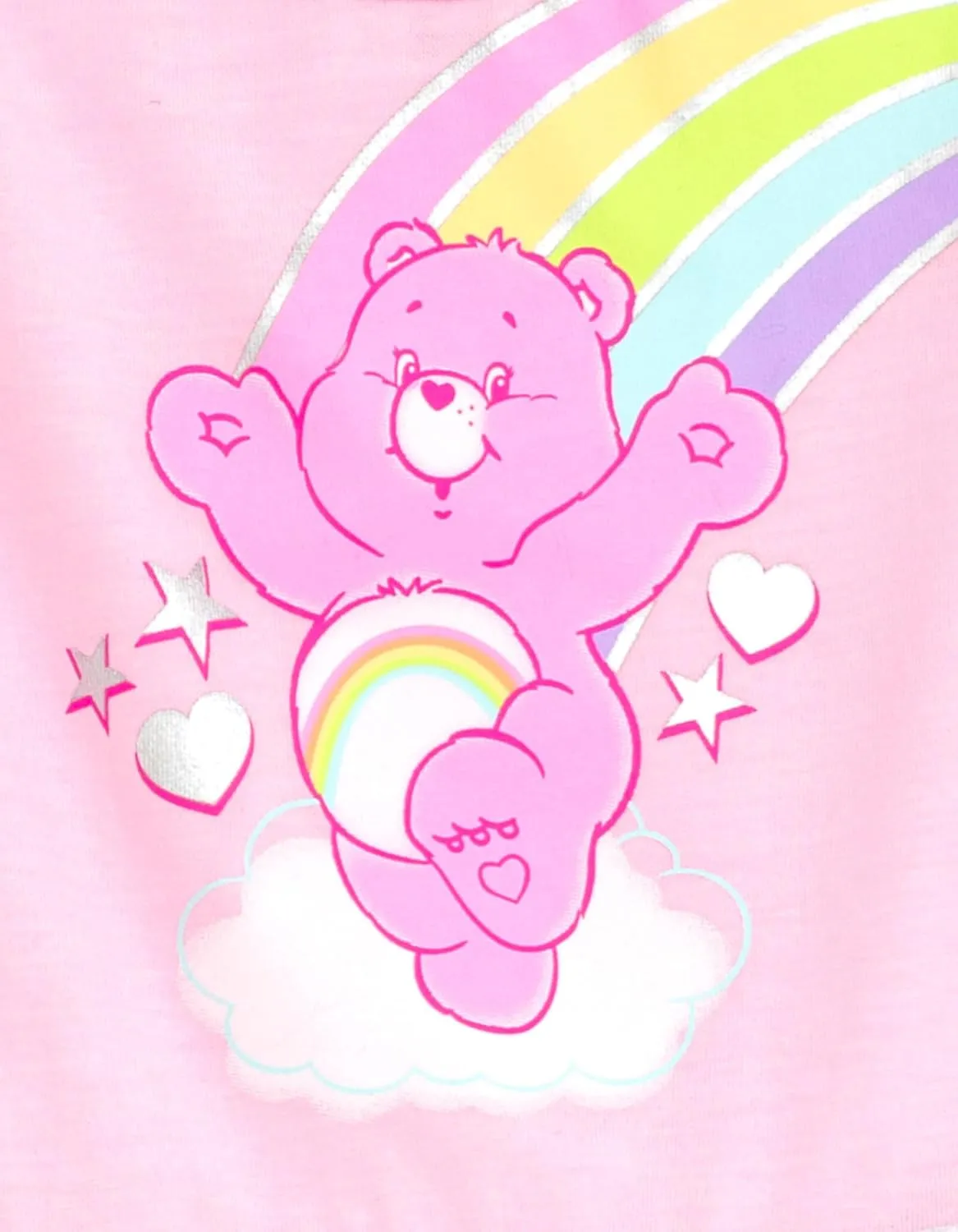 Care Bears Cheer Bear Rainbow Girls Tulle Dress Toddler to Big Kid