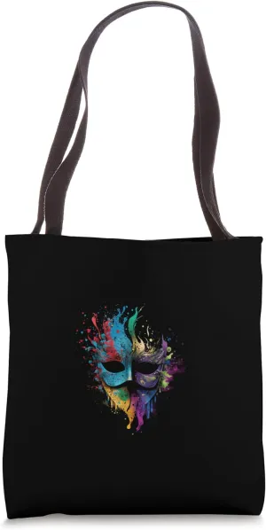 Carnival Carnival Mask Splash Art Venetian Mask Tote Bag