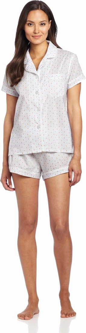 Carole Hochman Women's Classic Woven Boxer Pajama Set