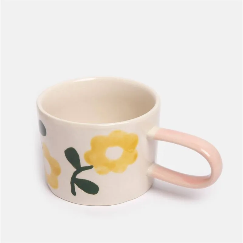 Caroline Gardner - Yellow Flower Print - Mug