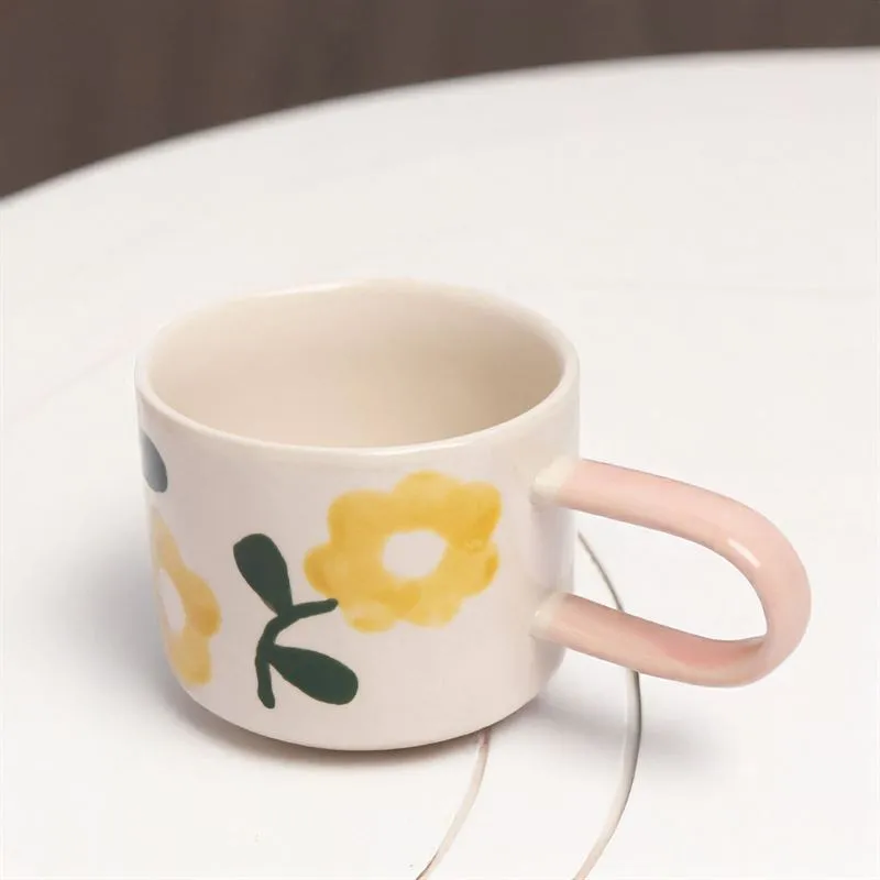 Caroline Gardner - Yellow Flower Print - Mug