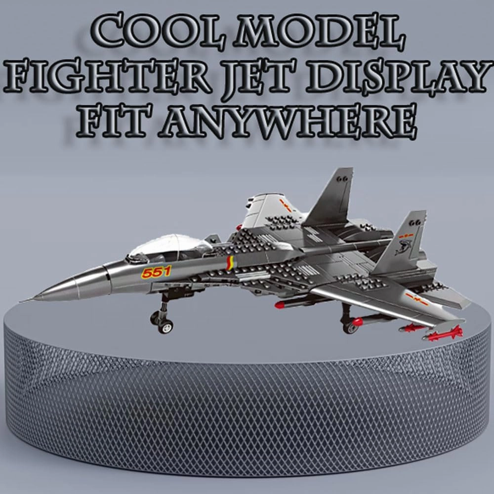Carrier-Based Aircraft Military Fighter Air Force Building Block Set,WW2 Military Airplanes Model,Aircraft Plane Brick Building Set Toy Gifts for Kids and Adults,285PCS