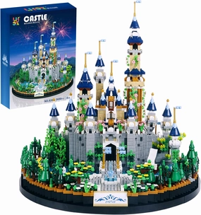 Castle Building Blocks kit, (3600pcs) Princess Castle Toys Playset for Adult, Medieval Fairytale Castle Model,Collectible Mini Blocks Castle Building Set for Women and Girls 10 12 14 