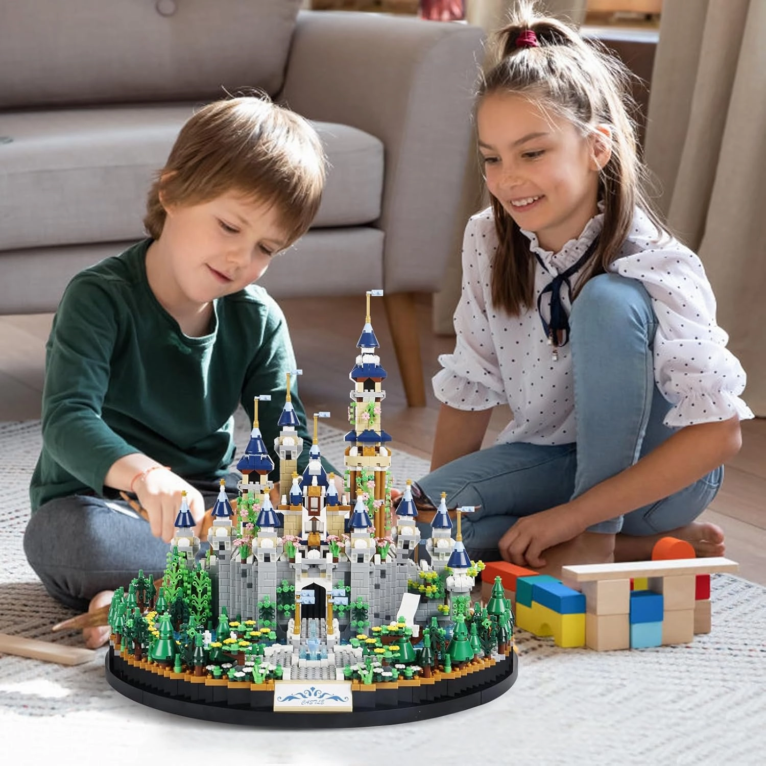 Castle Building Blocks kit, (3600pcs) Princess Castle Toys Playset for Adult, Medieval Fairytale Castle Model,Collectible Mini Blocks Castle Building Set for Women and Girls 10 12 14 