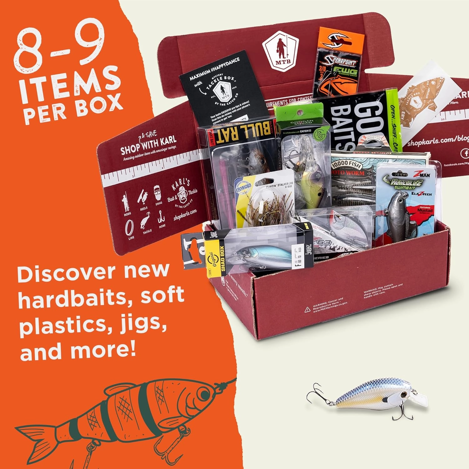 Catch Co Mystery Tackle Box Freshwater Catch All Fishing Kit | Bass | Trout | Crappie | Bluegill | Perch | Sunfish | Catfish |