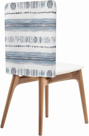 Chair Covers Set of 6 Texture Brush Hand Painted Chair Back Covers Stretch Removable Washable Slipcovers Seat Protector for Dining Room Kitchen Party Decor