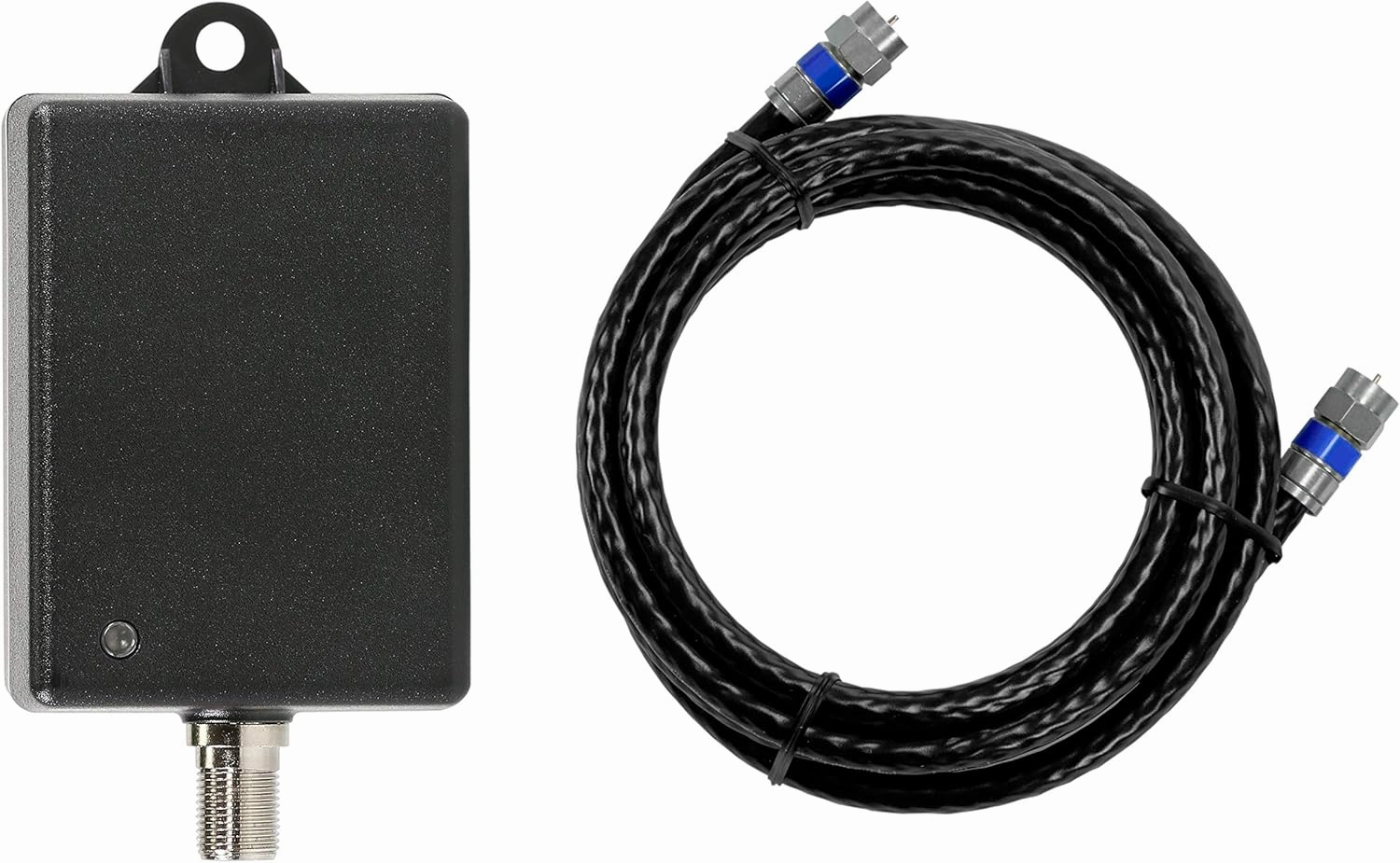Channel Master Ultra Mini 1-1-Port TV Antenna Distribution Amplifier, 15dB gain, Compatible with Non-Amplified TV Antennas, Cable and Internet Modems, Increases Signal Strength, Indoor/Outdoor