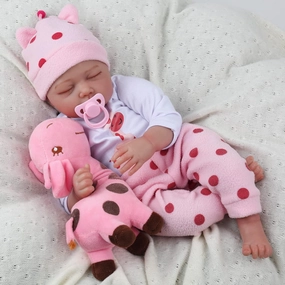 CHAREX Realistic Reborn Baby Doll - 22 Inch Lifelike Newborn Girl Toy with Realistic Features for Kids Aged 3 