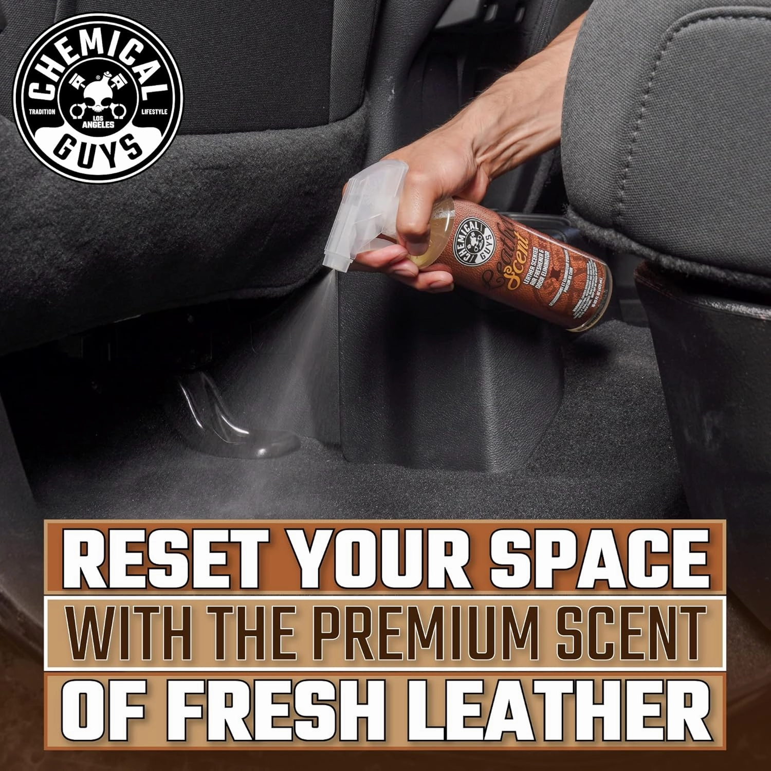 Chemical Guys AIR_301 Best Air Freshener Kit - New Car Scent, Leather Scent & Signature Stripper Scent, (Great for Cars, Trucks, SUVs, RVs & More) (3) 16 fl oz Bottles