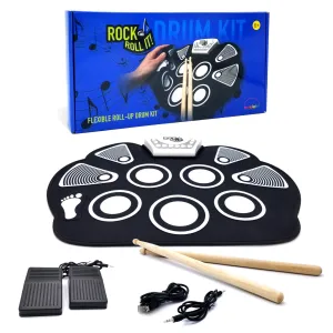 Classic Drum Toy - Electronic Silicone Pad   Bass/Hi Hat Pedals