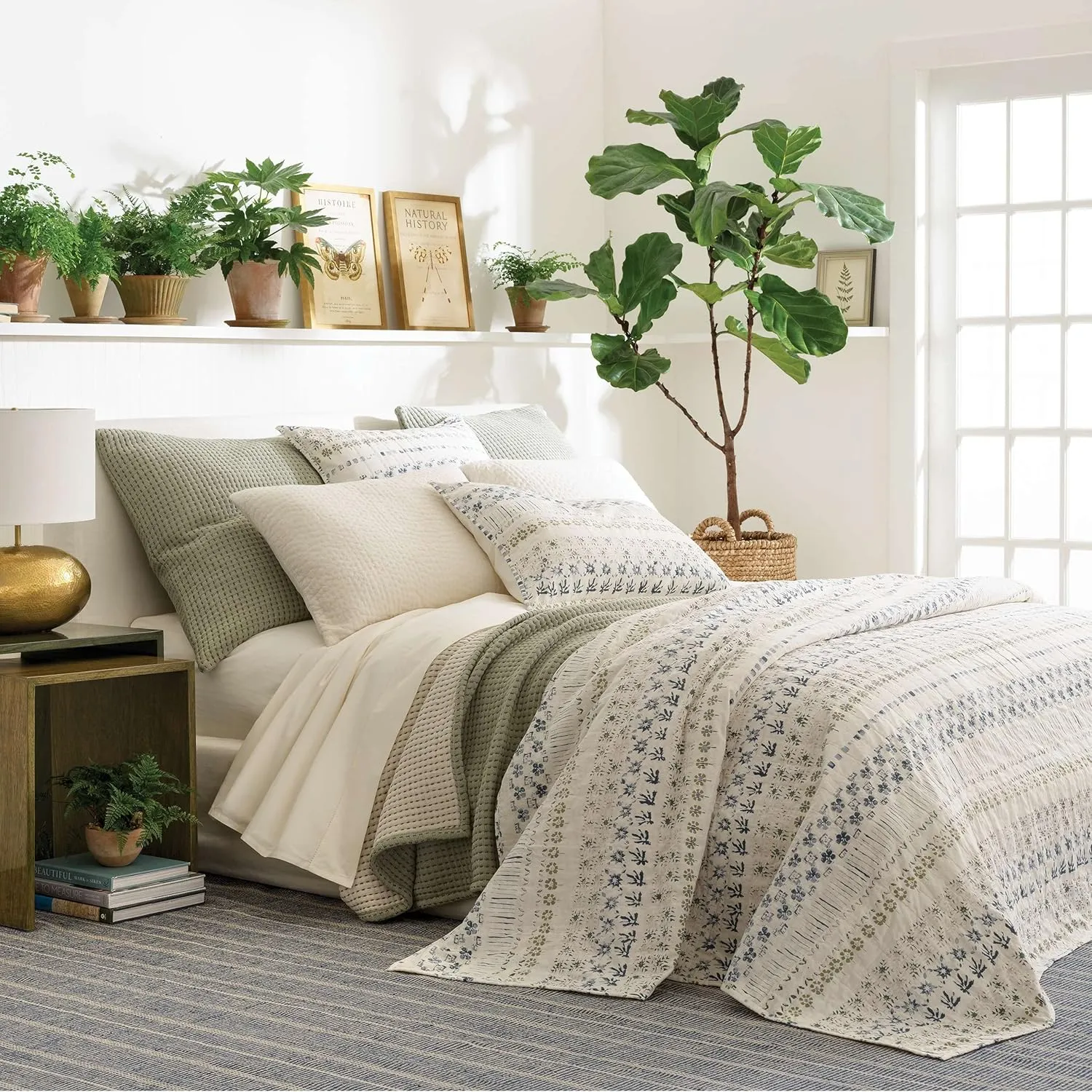Classic Hemstitch Ivory Sheet Set, California King Size, Ivory Solid Pattern