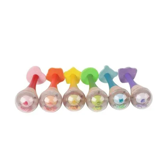 Classic World Wooden Rainbow Maraca