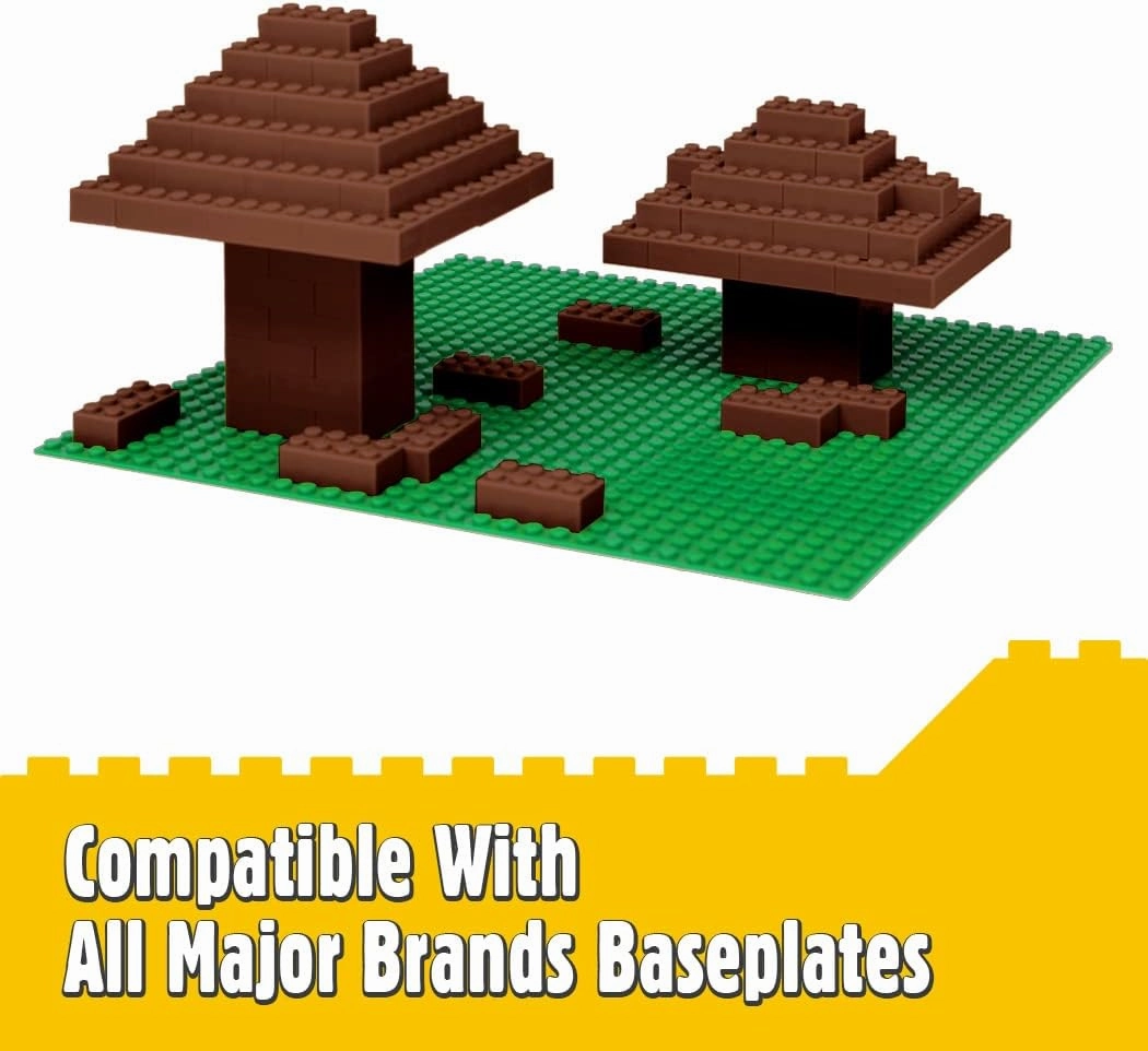 Classic Building Bricks, 200 Piece 2x4 Building Blocks STEM Creative Building Toys Compatible with All Major Brands, MOC Building Bricks DIY Play Set for Kids Age 6  (Brown)