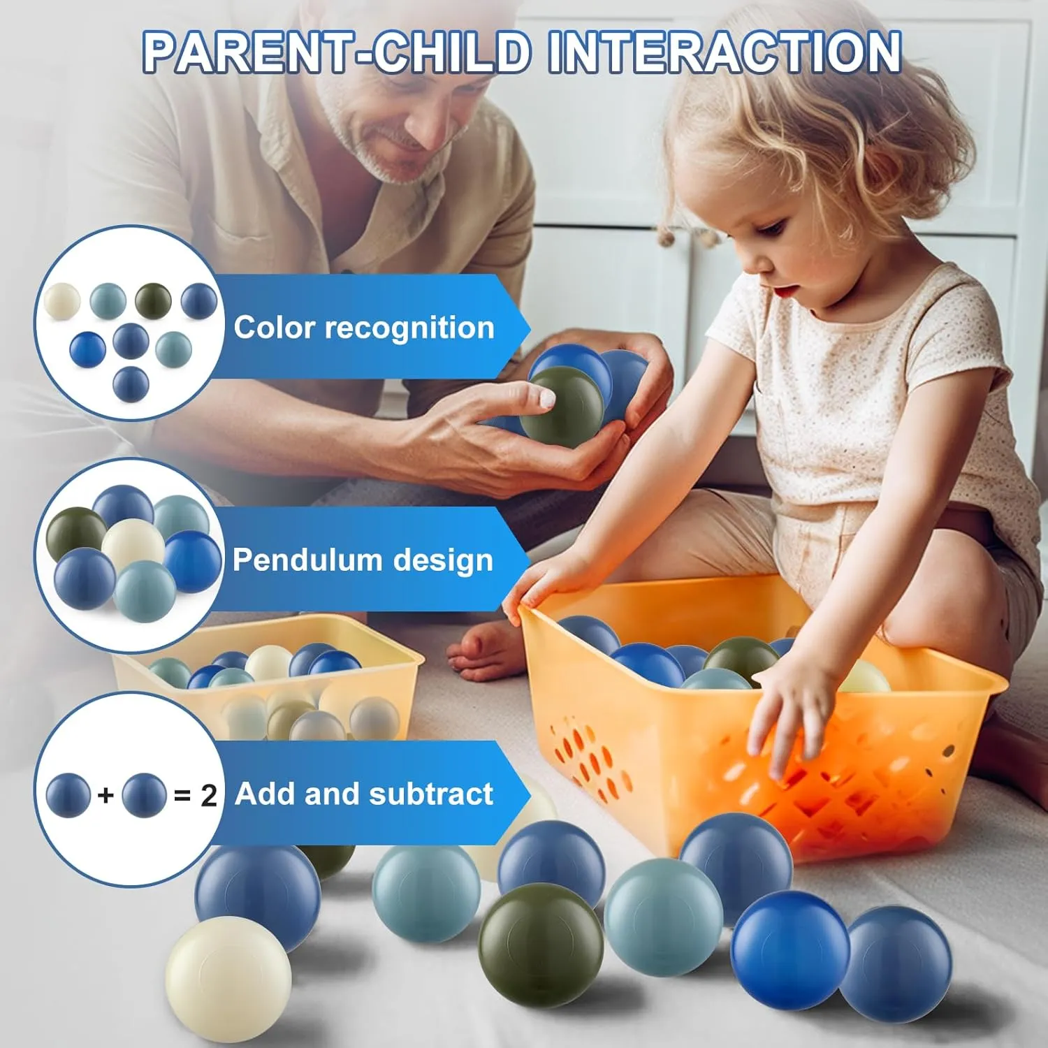 Clear Ball Pit Balls - Crush Proof Plastic Toy Balls for Boys and Girls
