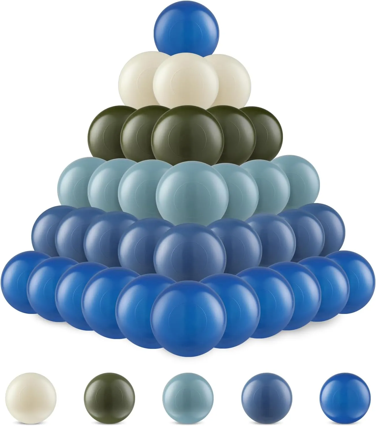 Clear Ball Pit Balls - Crush Proof Plastic Toy Balls for Boys and Girls