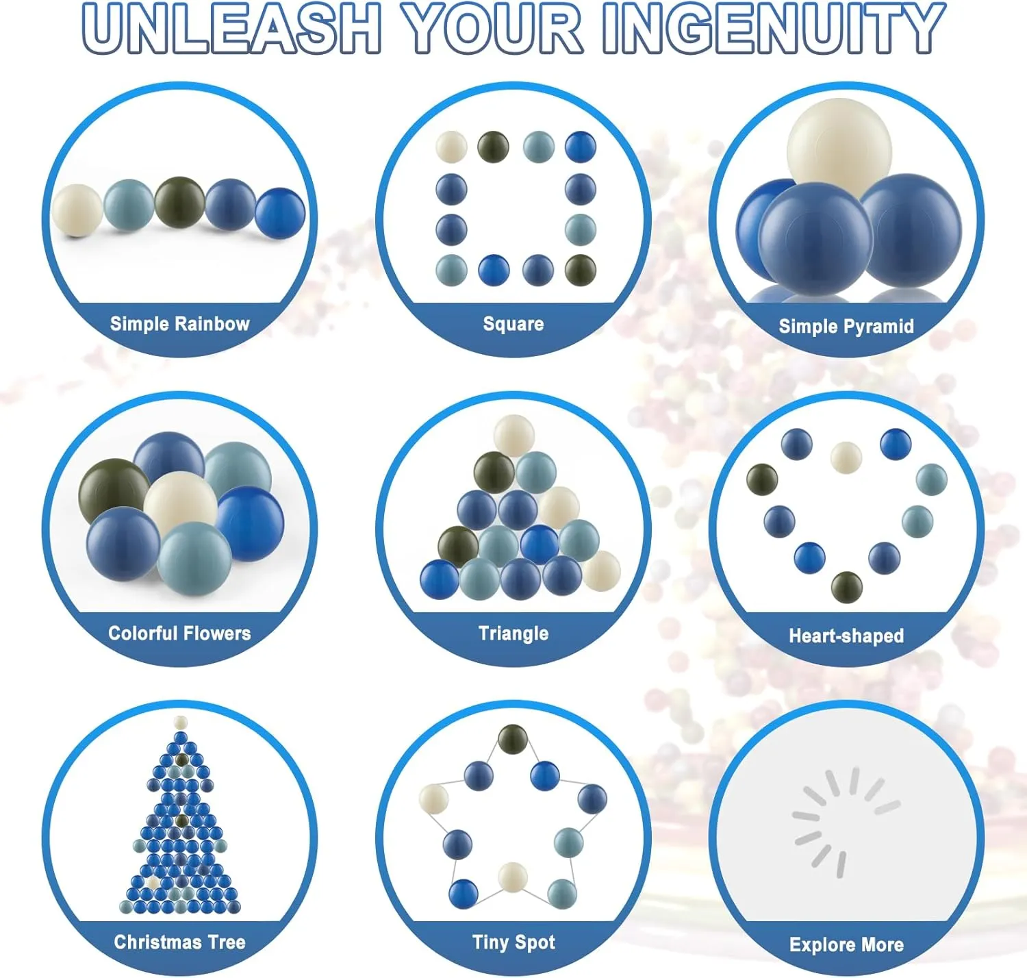 Clear Ball Pit Balls - Crush Proof Plastic Toy Balls for Boys and Girls