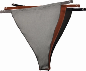 Cleavage Cover Original Snappy Cami (828) - Classic NO LACE (Solid) - Set of 3 [Black, Gray and Brown]