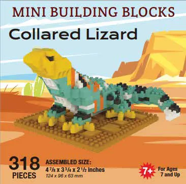 Collared Lizard Mini Building Blocks