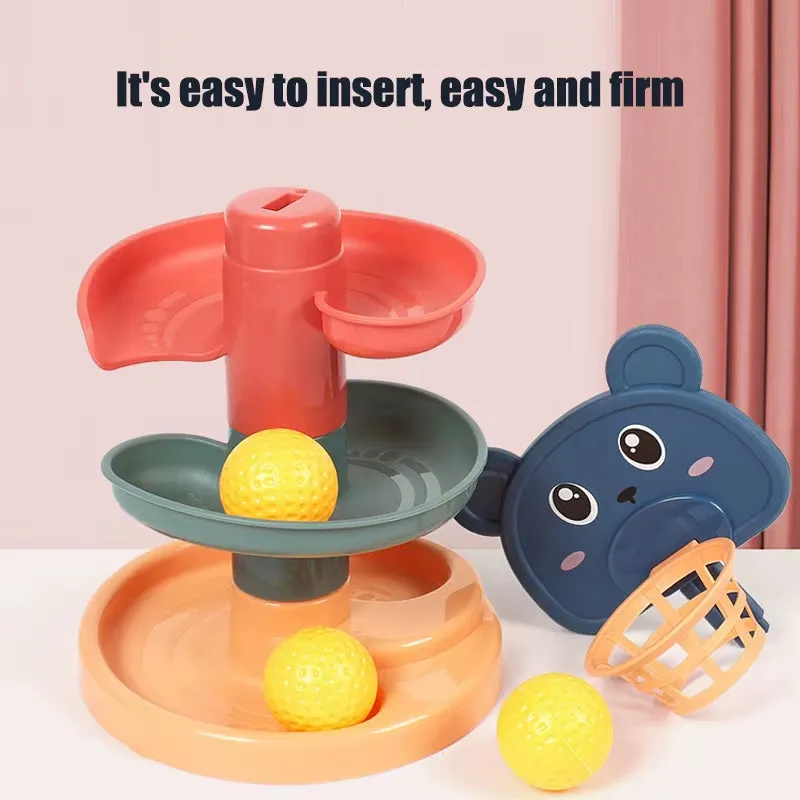Colorful Spin Track Ball Tower for Early Learning