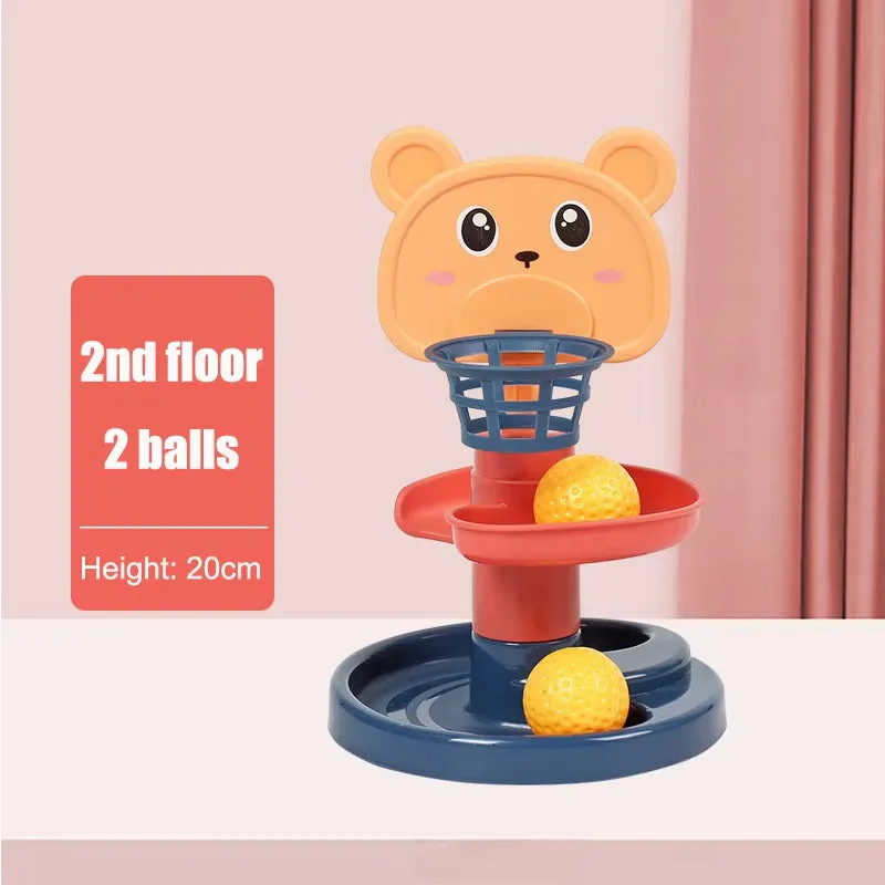Colorful Spin Track Ball Tower for Early Learning