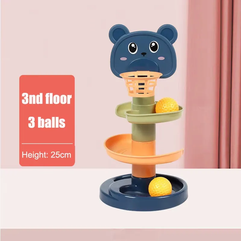 Colorful Spin Track Ball Tower for Early Learning