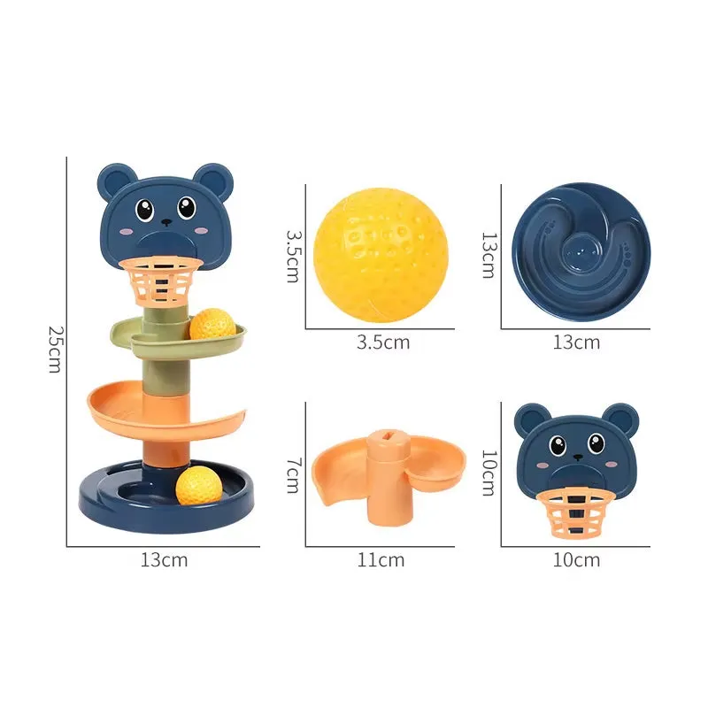 Colorful Spin Track Ball Tower for Early Learning