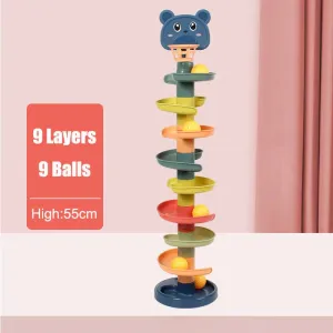 Colorful Spin Track Ball Tower for Early Learning