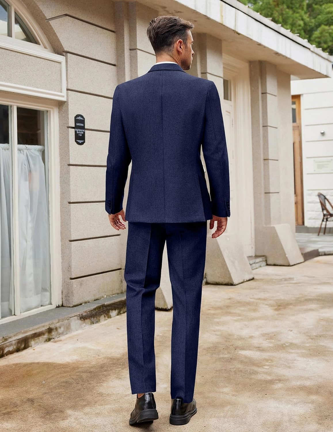 COOFANDY Men Suits Classic Fit 2 Piece Suit Set One Button Casual Blazer Wedding Bussiness Suit Separates