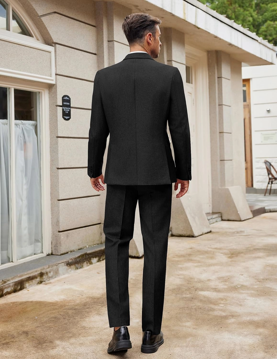 COOFANDY Men Suits Classic Fit 2 Piece Suit Set One Button Casual Blazer Wedding Bussiness Suit Separates
