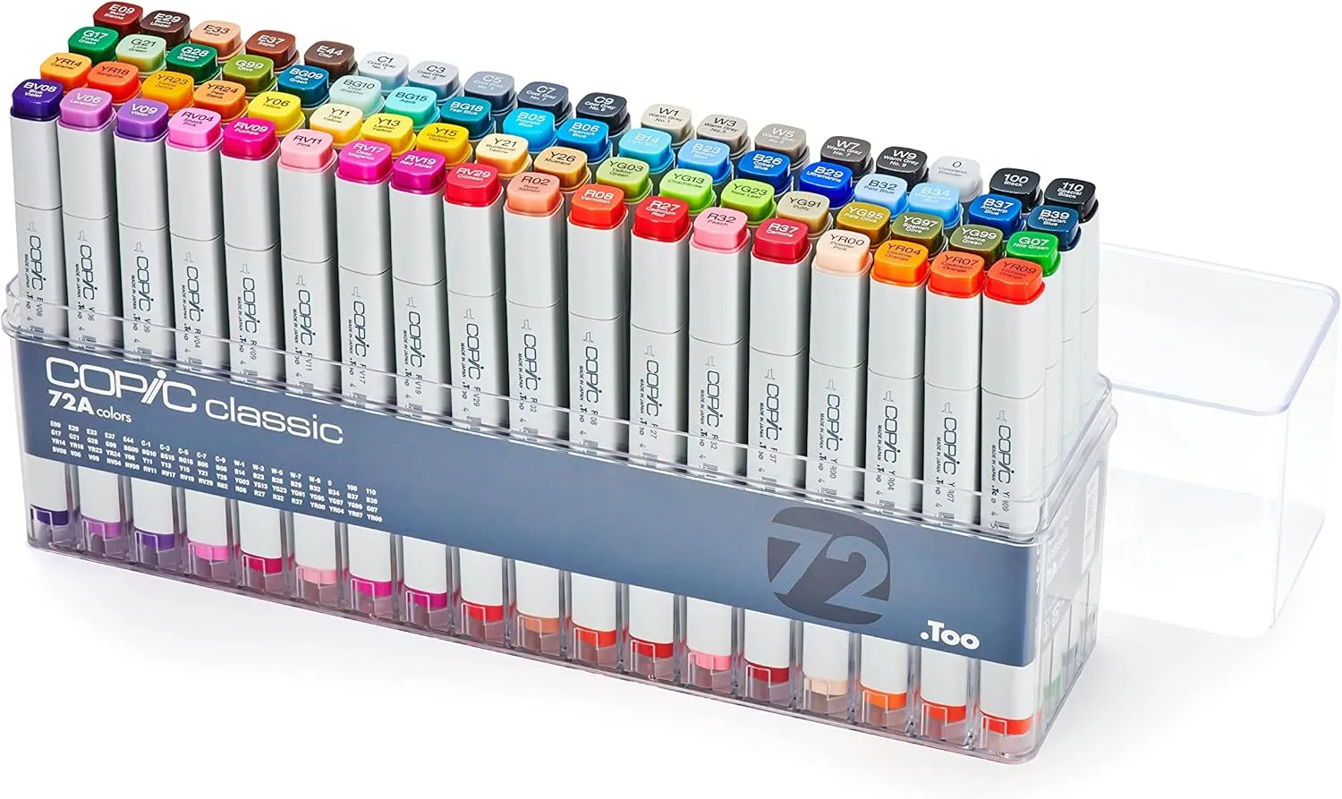Copic Classic Alcohol Markers, 72pc Set A (Discontinued Model: EAN 4511338002230)