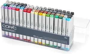 Copic Classic Marker Set, 72-Colors, Set B