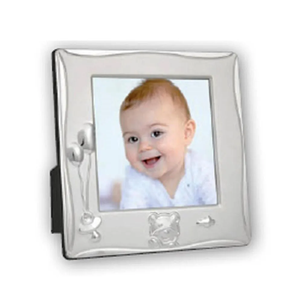 Cornice Baby Silver Plated 3.25x3.25 Photo Frame - Balloon