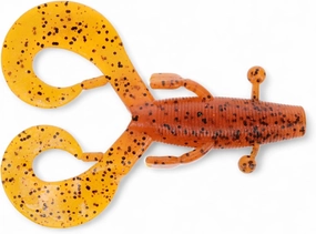 Cow Soft Plastic 3.75 Inch Craw Creature Baits 9003 Fire Craw Fishing Gear Lures Bait for Fishing Swimbaits Accessories Lifelike Tackles Rigs