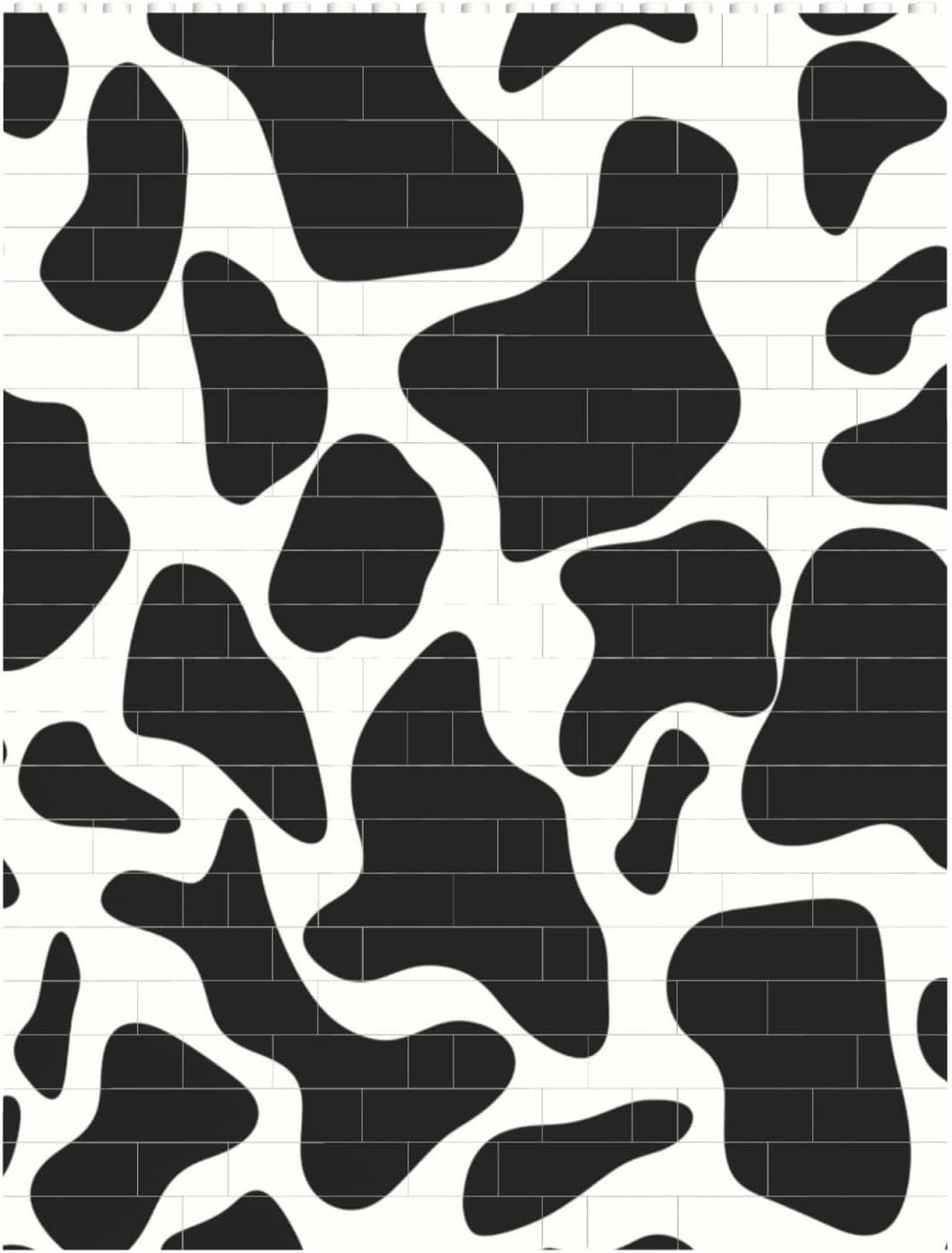 Cow Spot Building Block Puzzle Personalized Building Bricks Block Puzzle Building Family Keepsake DIY Brick Block Puzzles Valentine's Day Gifts for Home Decor Brick Puzzle