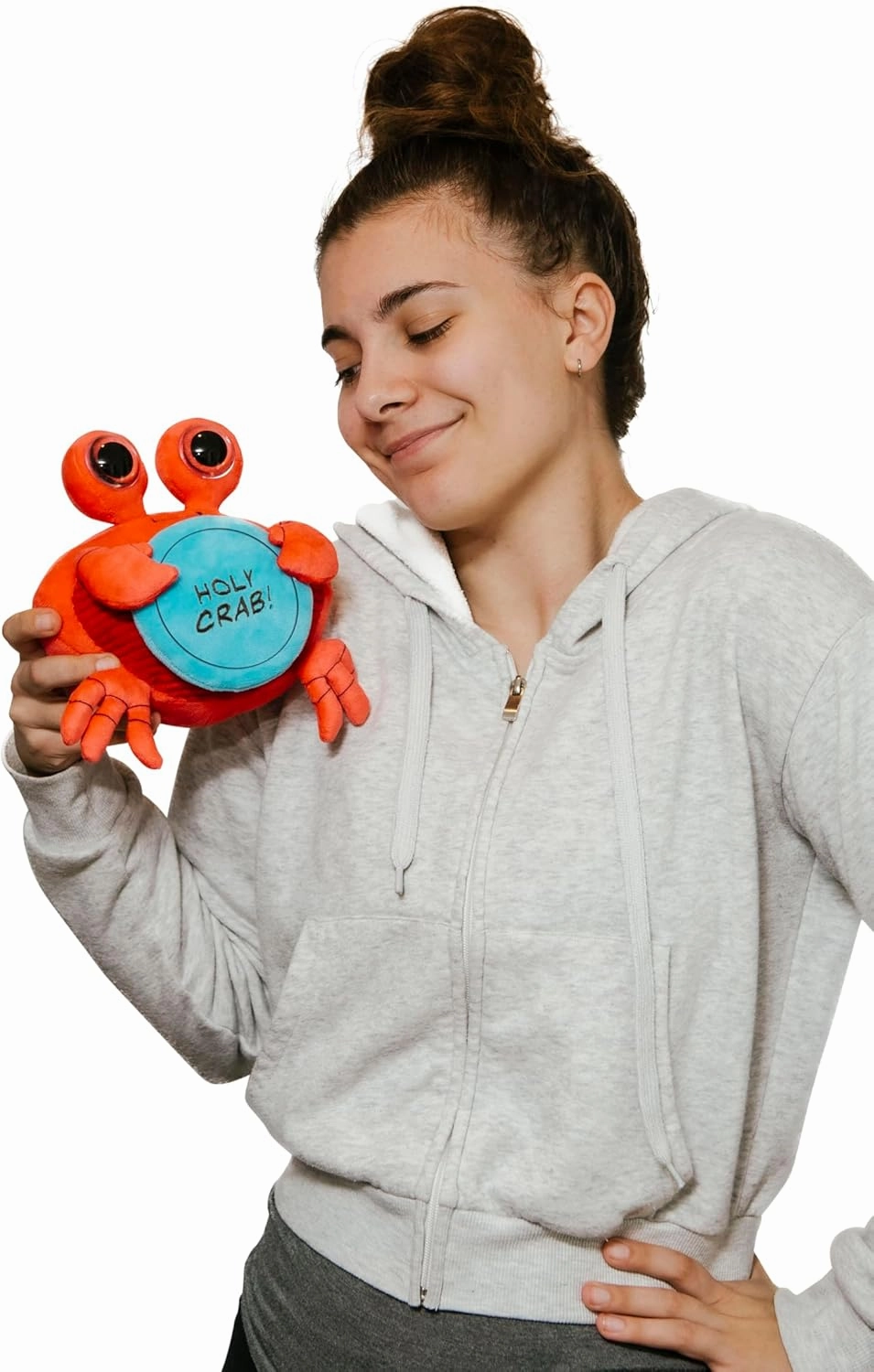 Crab Plushie - Holy Crab! Sassy Crab Plush, Gift for Animal Lovers, Cute Plush Toy for Gifting