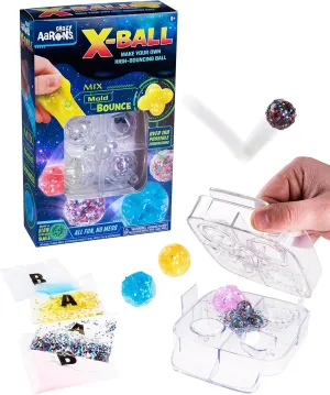 Crazy Aaron’s Thinking Putty Bouncy X-Ball Kit - Create, Mix, Mold, Fun Activity Set, Mix-in Pieces, Sensory ThinkingPutty, Fidget, Never Dries Out - Made in USA