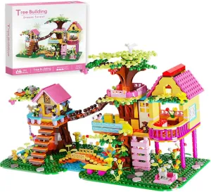 Creative Tree Building Block Set,958pcs Mini Brick Toy for Kids Girls Age 10 11 12 14