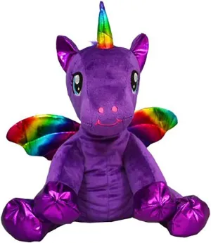 Cuddly Soft 16 inch Stuffed Luna The Purple Winged Unicorn. We Stuff 'em. You Love 'em!