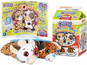 Cutetitos Taste Budditos Milk & Cookies - 2 Collectible Plush Mini Animals - Ages 3  - Series 1 - Great Gift for Girls and Boys