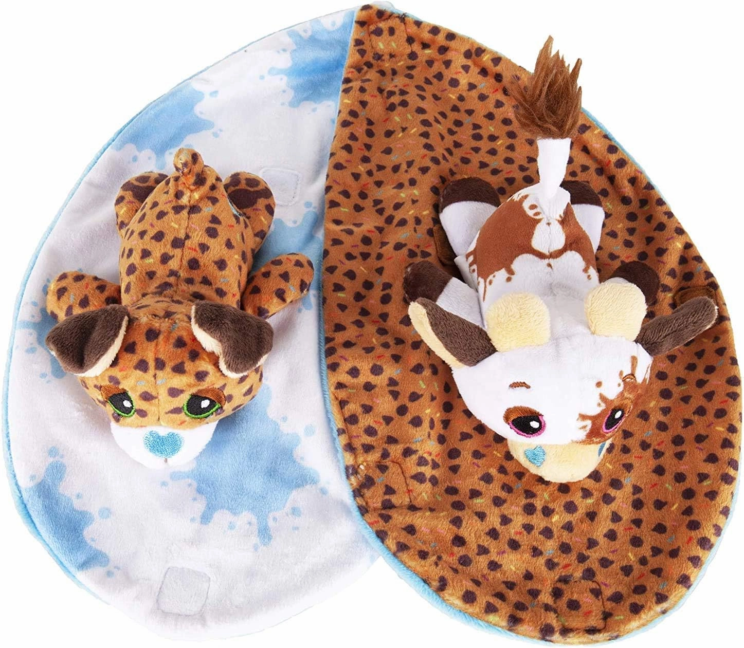 Cutetitos Taste Budditos Milk & Cookies - 2 Collectible Plush Mini Animals - Ages 3  - Series 1 - Great Gift for Girls and Boys