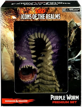 D&D Icons of The Realms: Fangs and Talons - Purple Worm Premium Set | WizKids