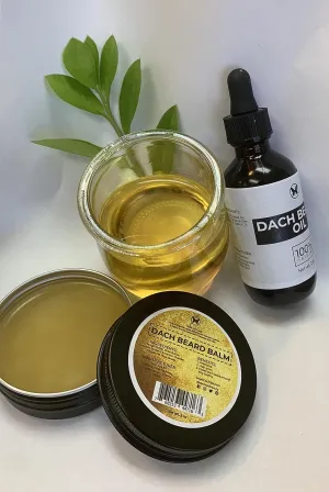 Dach Best Beard Oil and Beard Balm infused with Argan, Coconut, Ginger, Jojoba and Costco Oils-Handmade Beard Beauty Combo for Beard Growth